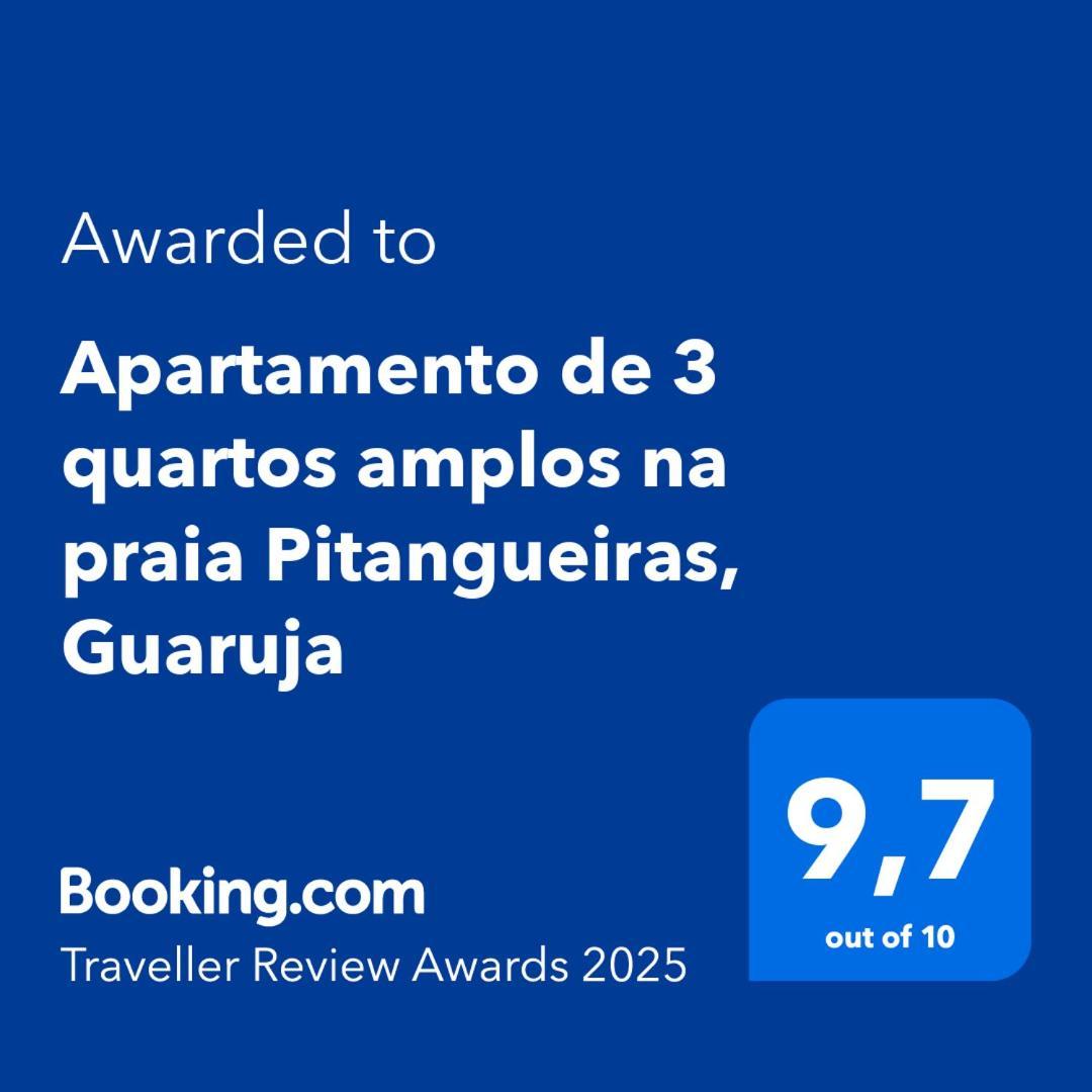 Apartamento De 3 Quartos Amplos Na Praia Pitangueiras, Guarujá Exterior photo